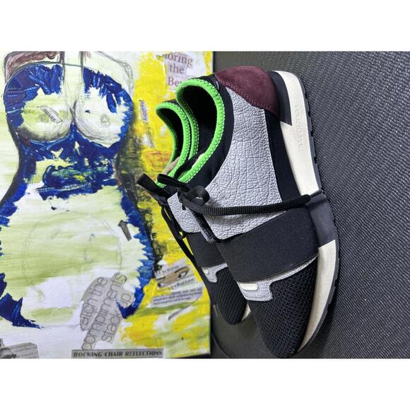 Balenciaga Leather Mesh Runner Sneakers Sz.39 | LK Everyday - Picture 1 of 13